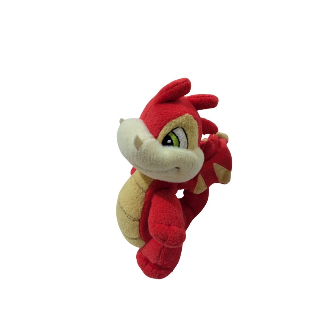 Neopets Scorchio Red Dragon Plush Stuffed Animal Toy 6 inch Vintage 2000s